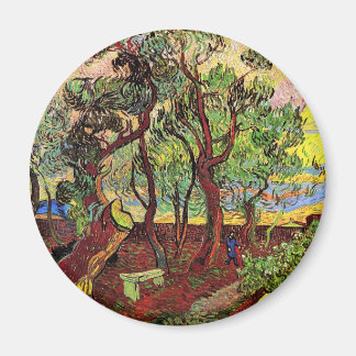 Garden från Saint-Paul Hospital Van Gogh Fine Art Magnet