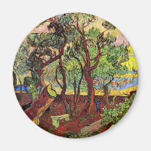 Garden från Saint-Paul-sjukhuset Van Gogh Fine Ar Magnet