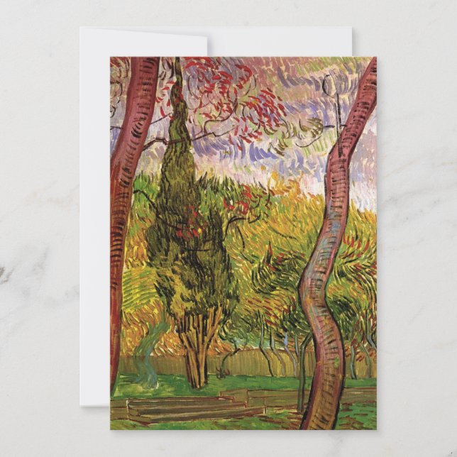 Garden från sjukhuset Saint-Paul av Vincent van Go (Framsida)