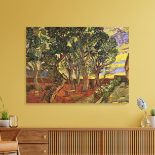 Garden från sjukhuset Saint-Paul av Vincent van Go Canvastryck