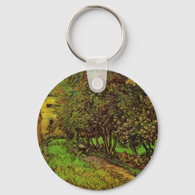 Garden från sjukhuset Saint-Paul av Vincent van Go Nyckelring (Framsida)