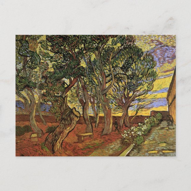 Garden från sjukhuset Saint-Paul av Vincent van Go Vykort (Framsida)