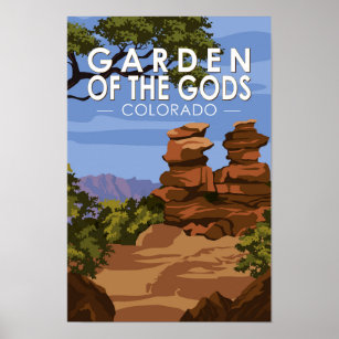 Garden från Vintagen Gods Colorado Poster