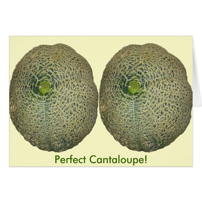 Garden Fresh Cantaloupe Hälsningskort (Framsidan Horizontal)