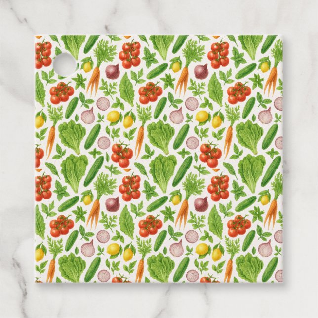 Garden-Fresh Salad Dressing — Porcelain Pitcher Gåvor Etiketter (Framsida)