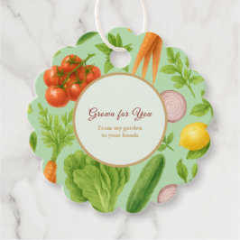 Garden — Fresh Vegetable Gåvor Etiketter