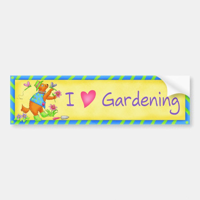 Garden Friends Bumper Sticker Bildekal (Framsidan)