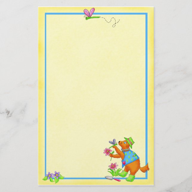 Garden Friends Stationery Brevpapper (Framsida)