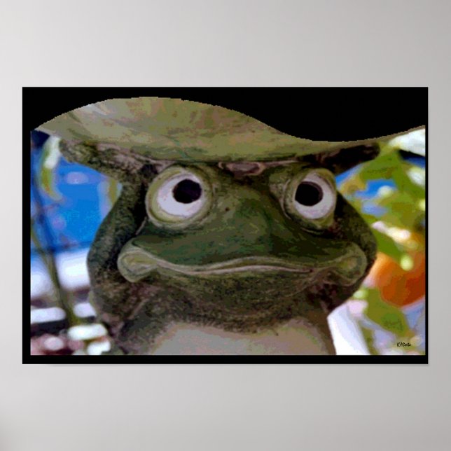 Garden Frog Art Poster (Framsidan)