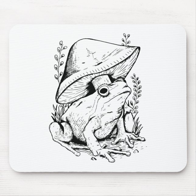 Garden Frog under ett svamprum Musmatta (Framsidan)