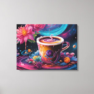 Garden Galaxy Coffee Canvastryck