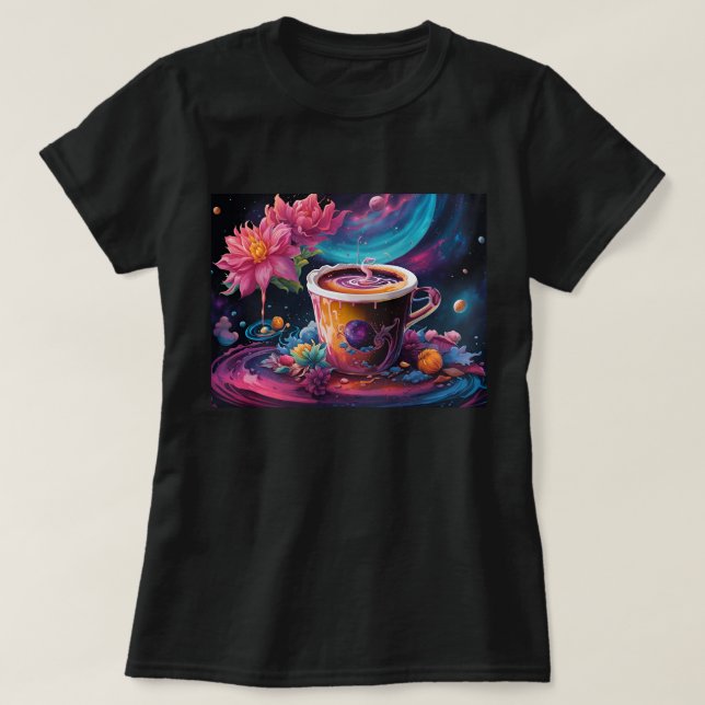 Garden Galaxy Coffee T Shirt (Design framsida)