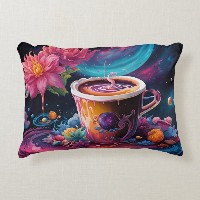 Garden Galaxy Kaffe Prydnadskudde (Framsidan)