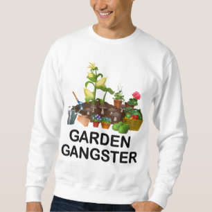 Garden Gangster Funny trädgårdsanläggningar L Lång Ärmad Tröja