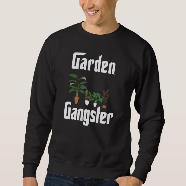 Garden Gangster  Plant Lång Ärmad Tröja (Framsida)
