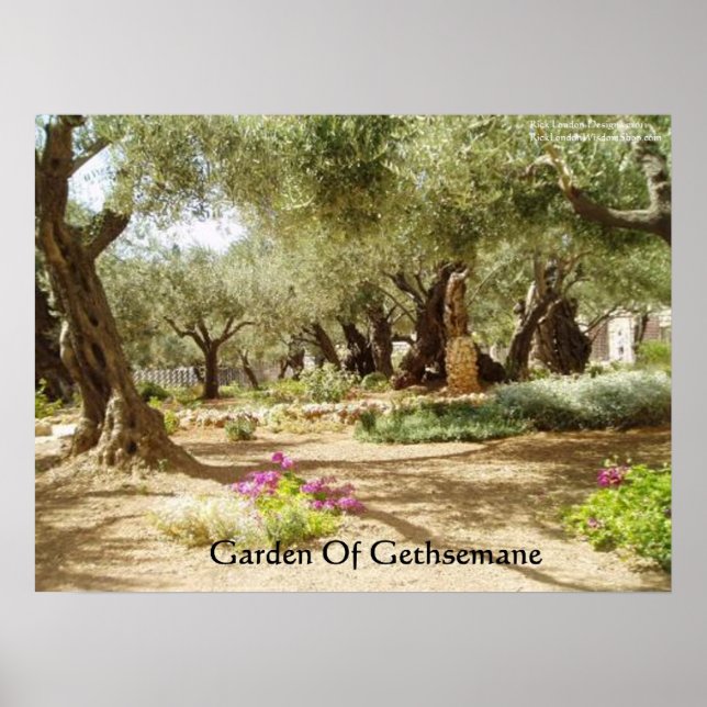 Gården Gethsemane Christianity Poster (Framsidan)