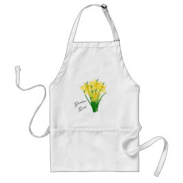 Garden Girl Gult Daffodil Flower Förkläde