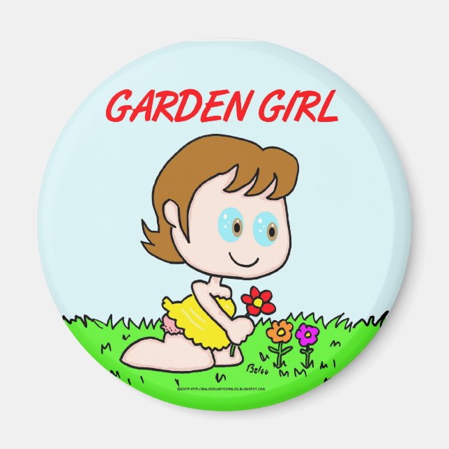 Garden Girl Magnet (Framsidan)