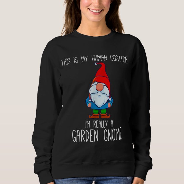 Garden Gnome Costume Halloween Det här är mitt män T Shirt (Framsida)