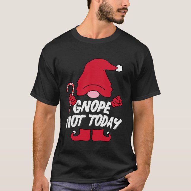 Garden Gnome Gnope Tomte with Gnome hats for Adult T Shirt (Framsida)