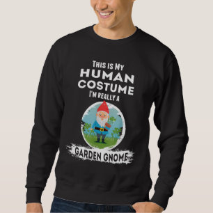Garden Gnome Halloween Costume Human Costume Lång Ärmad Tröja