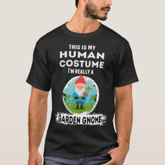 Garden Gnome Halloween Costume Human Costume T Shirt