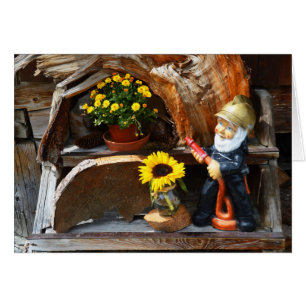 Garden gnome hälsningskort