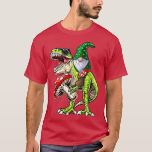 Garden Gnome Hat T Rex Dinosaur Funny Wo Shirt