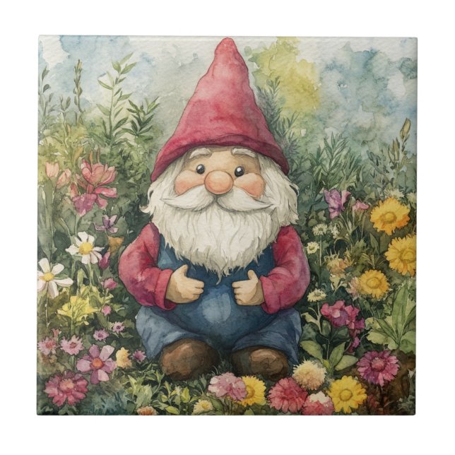 Garden Gnome Kakelplatta (Framsidan)