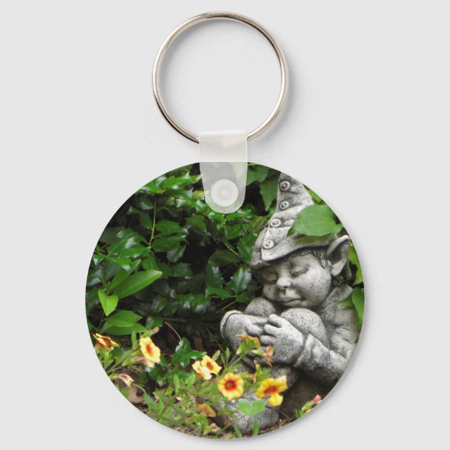 Garden Gnome Keychain Nyckelring (Framsida)