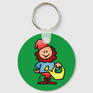 Garden gnome nyckelring