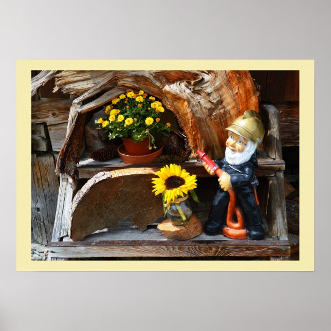 Garden gnome poster (Framsidan)