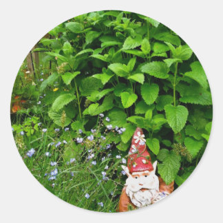 Garden Gnome Runt Klistermärke