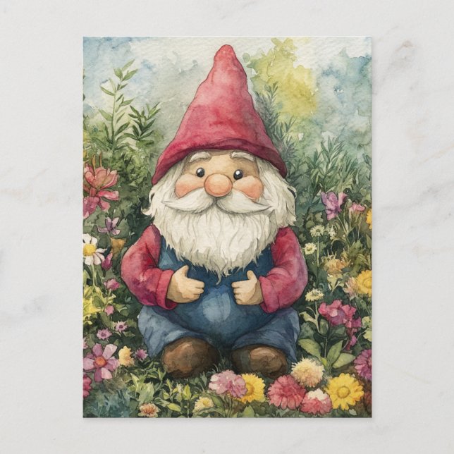 Garden Gnome Vykort (Framsida)