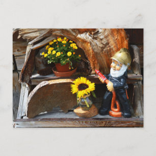 Garden gnome vykort