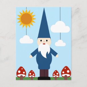 Garden Gnome Vykort