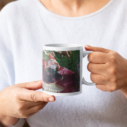 Garden Gnomes du är nummer nummer Gnome Add Namn F Kaffemugg