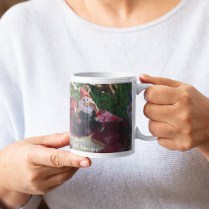 Garden Gnomes du är nummer nummer Gnome Add Namn F Kaffemugg
