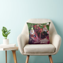 Garden Gnomes du är nummer nummer Gnome Add Namn F Kudde