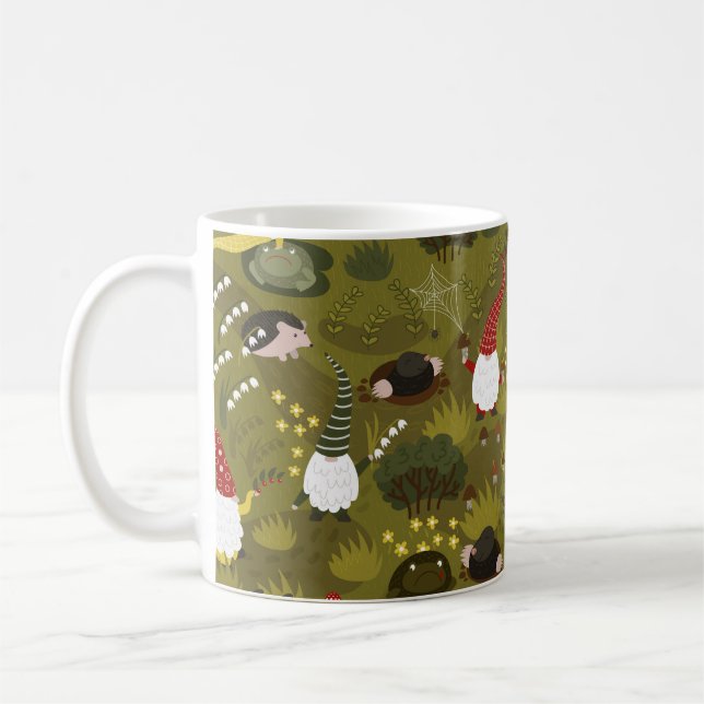 Garden Gnomes: Humous Flora Fauna. Kaffemugg (Vänster)