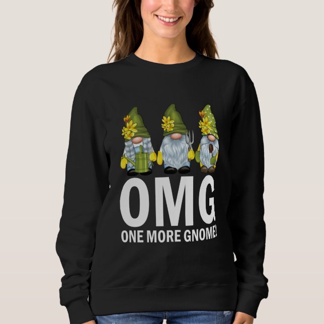 Garden Gnomes OMG One More Gnome Gardener T Shirt (Framsida)