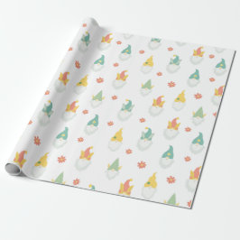 Garden Gnomes Wrapping Papper Presentpapper
