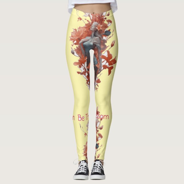 Garden Goddess Blommar Thunder_Cove Leggings (Framsida)