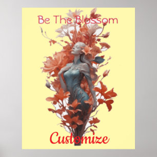 Garden Goddess Blommar Thunder_Cove Poster
