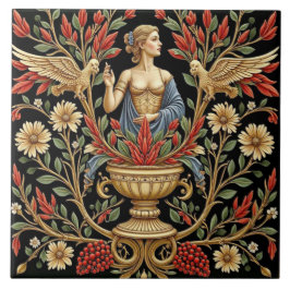 Garden Goddess Ceramic Tile Kakelplatta