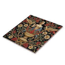 Garden Goddess Ceramic Tile Kakelplatta
