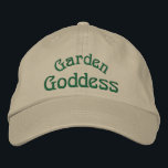 Garden Goddess Funny Broderad Keps<br><div class="desc">Garden Goddess söta,  broderade lock. Besök Smilins Ögon Treasures för att se fler bilder av djur,  blommor och natur samt digitala konst och gåvor.</div>