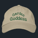 Garden Goddess Funny Broderad Keps<br><div class="desc">Garden Goddess söta,  broderade lock. Besök Smilins Ögon Treasures för att se fler bilder av djur,  blommor och natur samt digitala konst och gåvor.</div>
