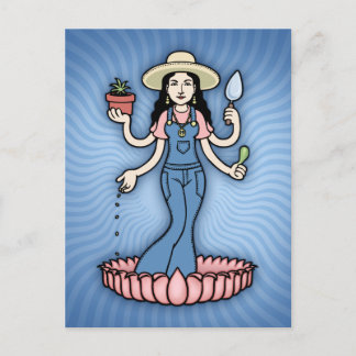 Garden Goddess Vykort