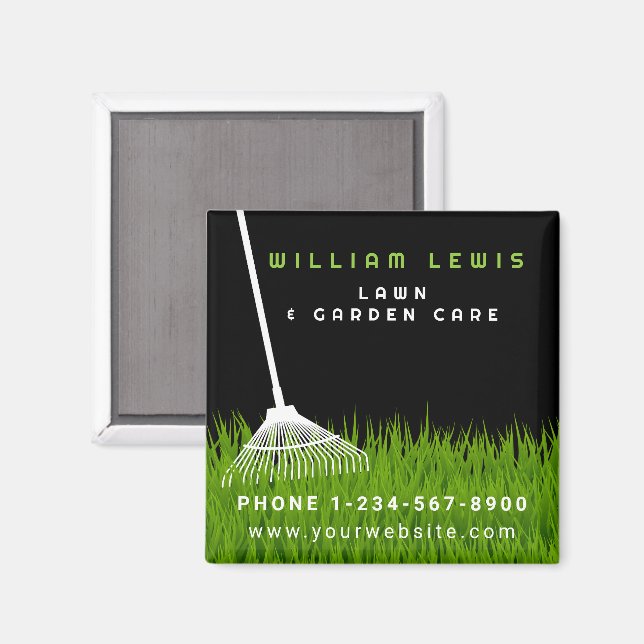 Garden Gräsmatta Care Landcaping Modern Grass Rake Magnet (Front/Back)